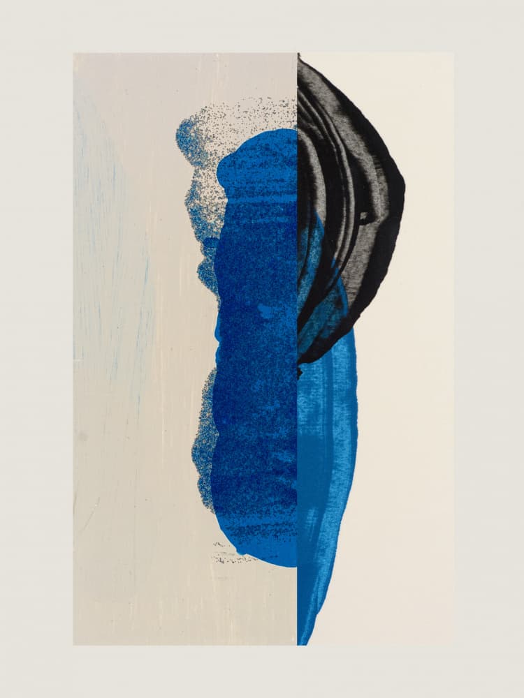 Fluid Blue Abstract by Diana Jahns — canvas wall art