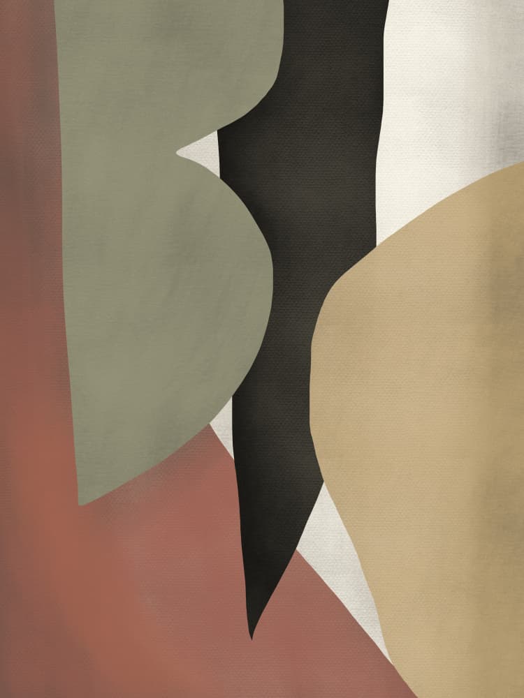 Modern Organic Forms by Little Dean — canvas wall art