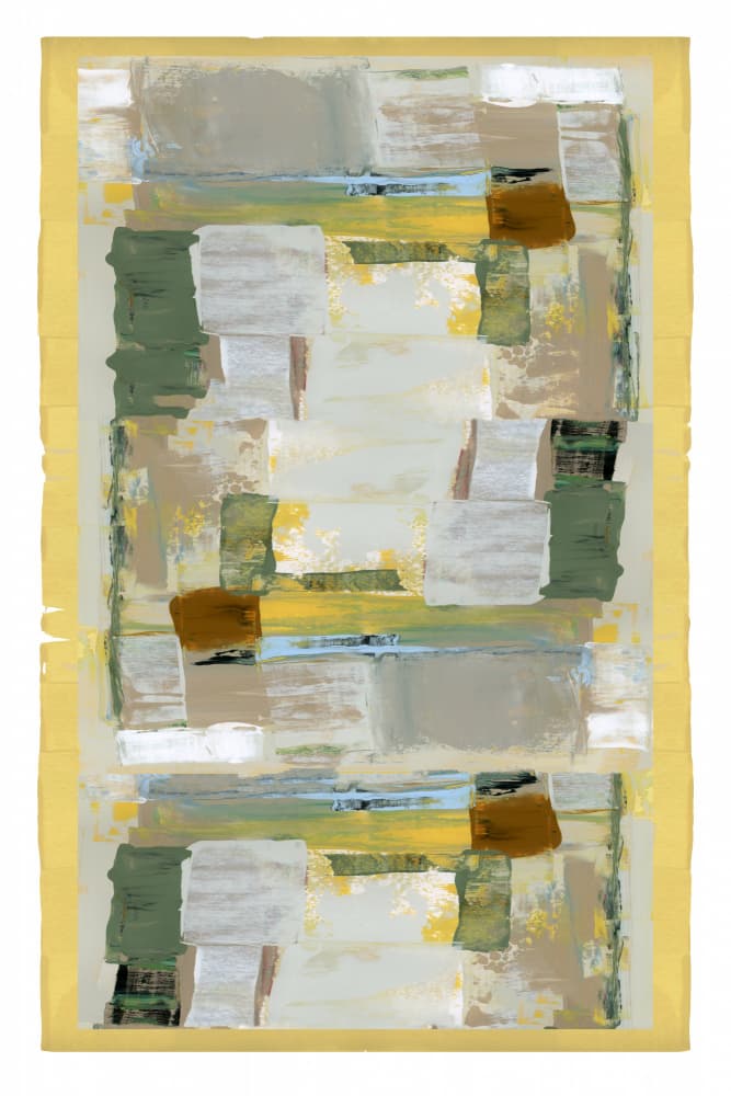 Serene Earth Blocks by cartissi — canvas wall art