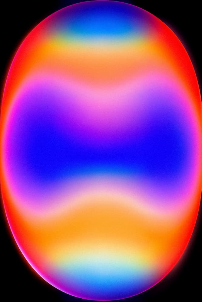 Vibrant Gradient Oval by Minorstep — canvas wall art