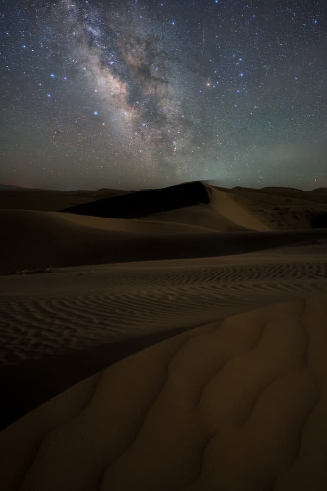 Milky Way Over Dunes by Wu Zhao — canvas wall art