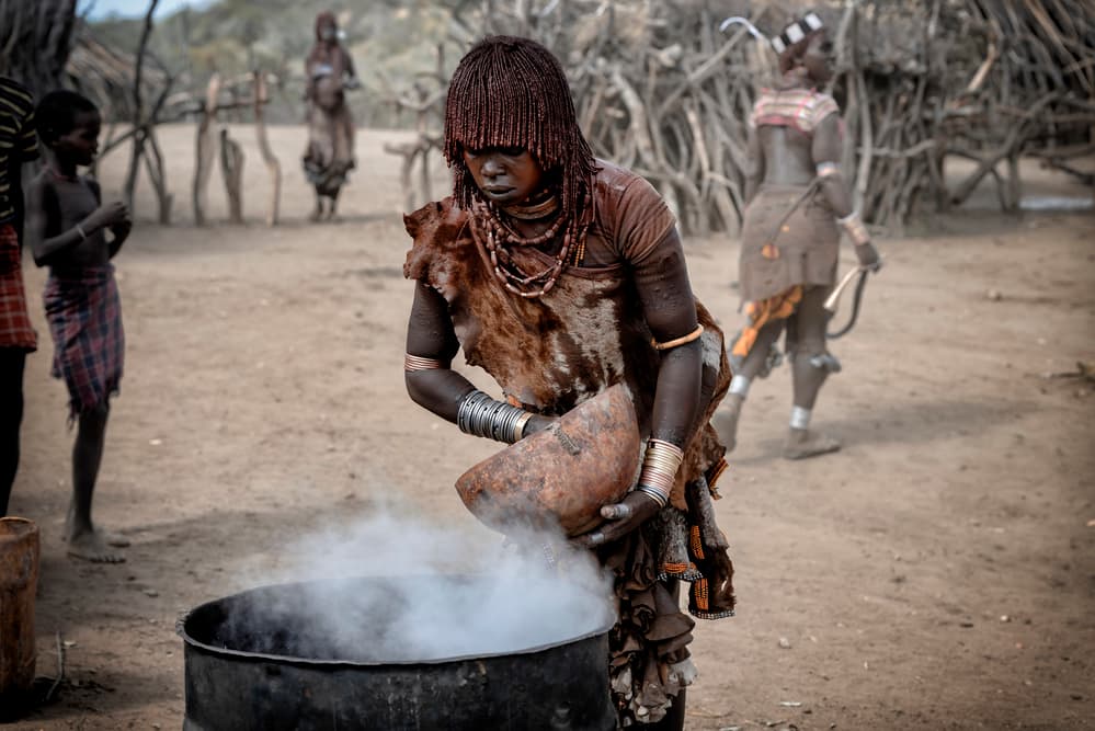 Traditional African Cooking by Mohammed Al Sulaili — canvas wall art