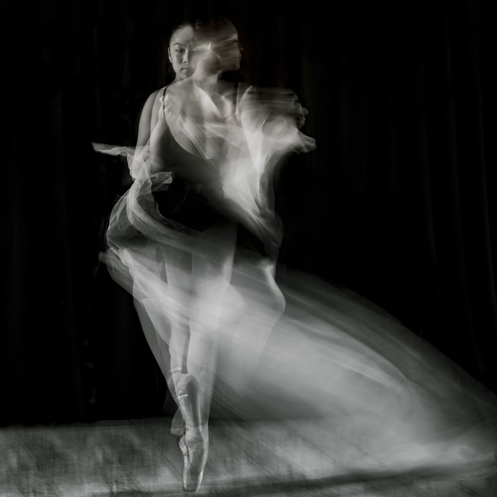 Ethereal Ballet Motion by Katarina Holmström — canvas wall art