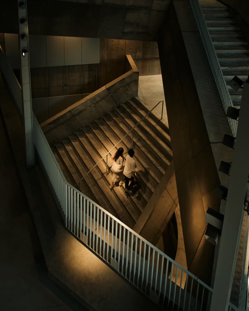 Urban Staircase Romance by ficklog — canvas wall art