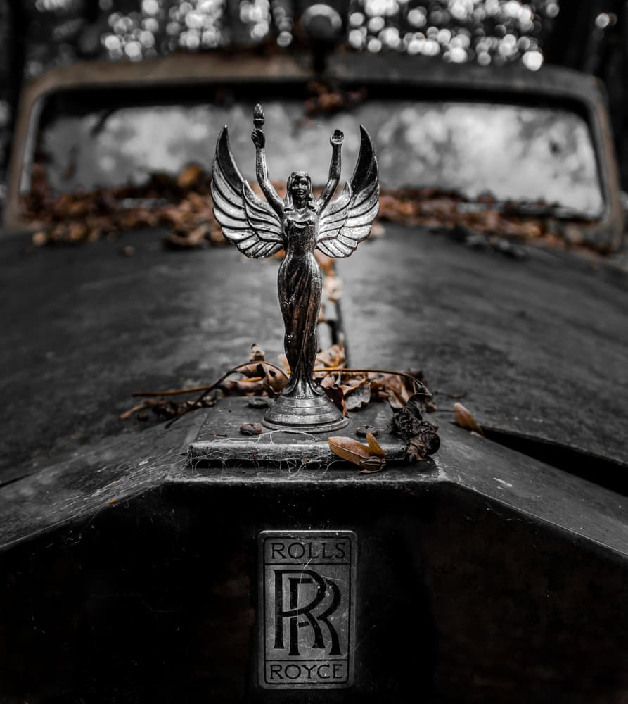 Abandoned Car Angel by Jörg  Vollrath — canvas wall art