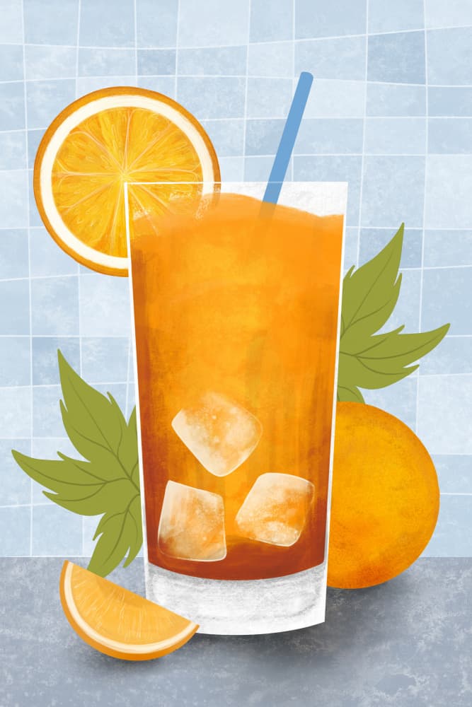 Refreshing Orange Juice by EMELIEmaria — canvas wall art
