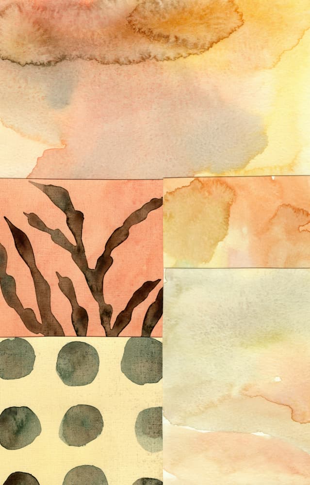Watercolor abstract composition 9 by NKTN — canvas wall art