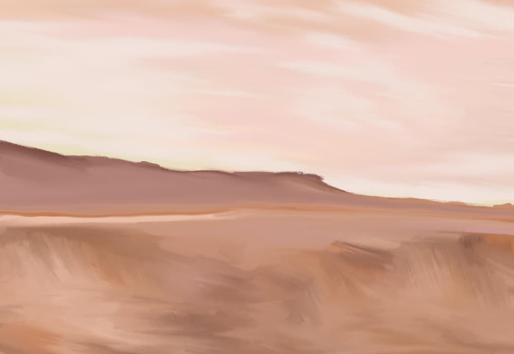 Serene Desert Horizon by Jenna Alheit — canvas wall art