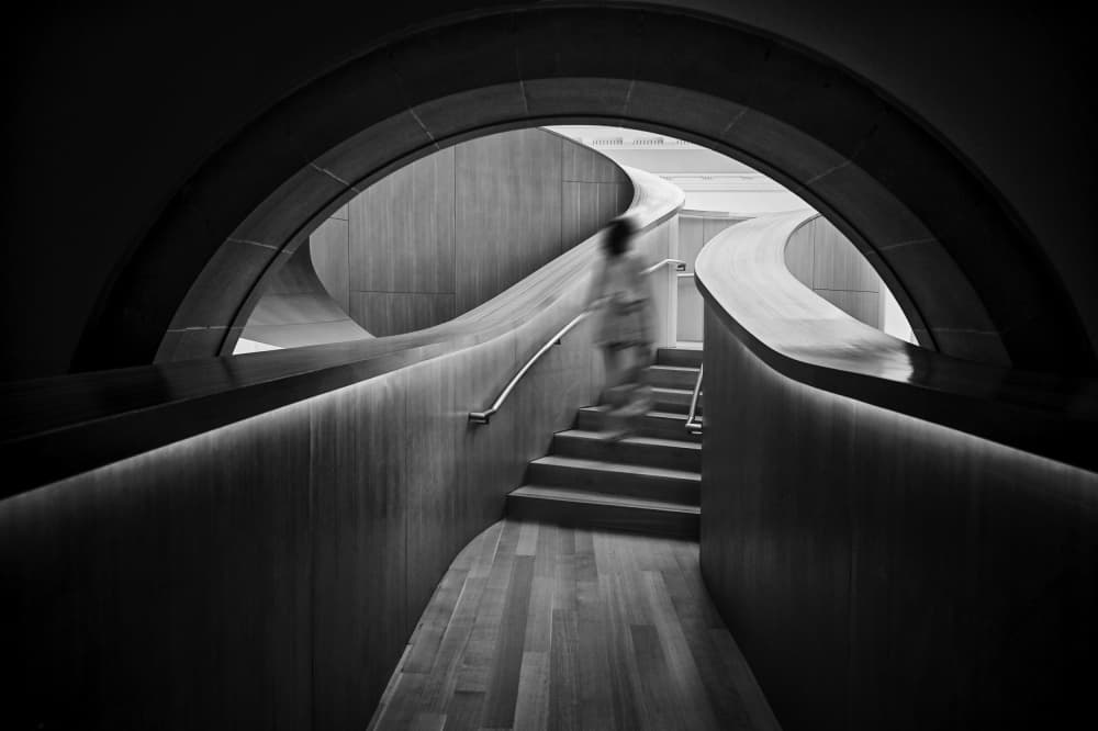 Modern Architectural Flow by Shi & Wei — canvas wall art