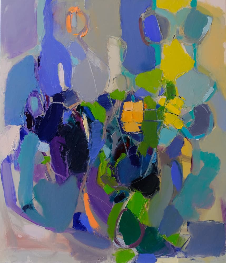 Vibrant Abstract Forms by Elena Shraibman — canvas wall art