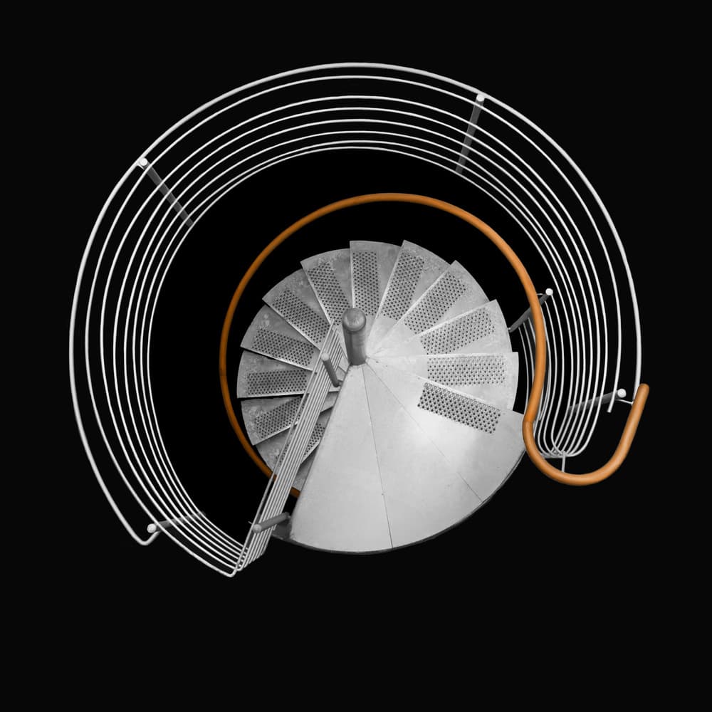 Abstract Spiral Staircase by Rolf Endermann — canvas wall art