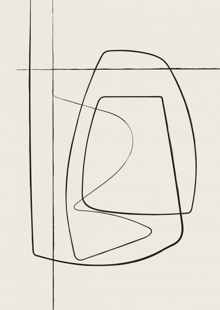 Modern Organic Lines by Oju Design — canvas wall art