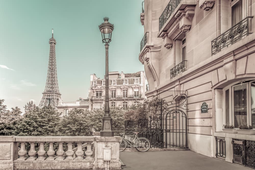 Classic Paris Street View by Melanie Viola — canvas wall art