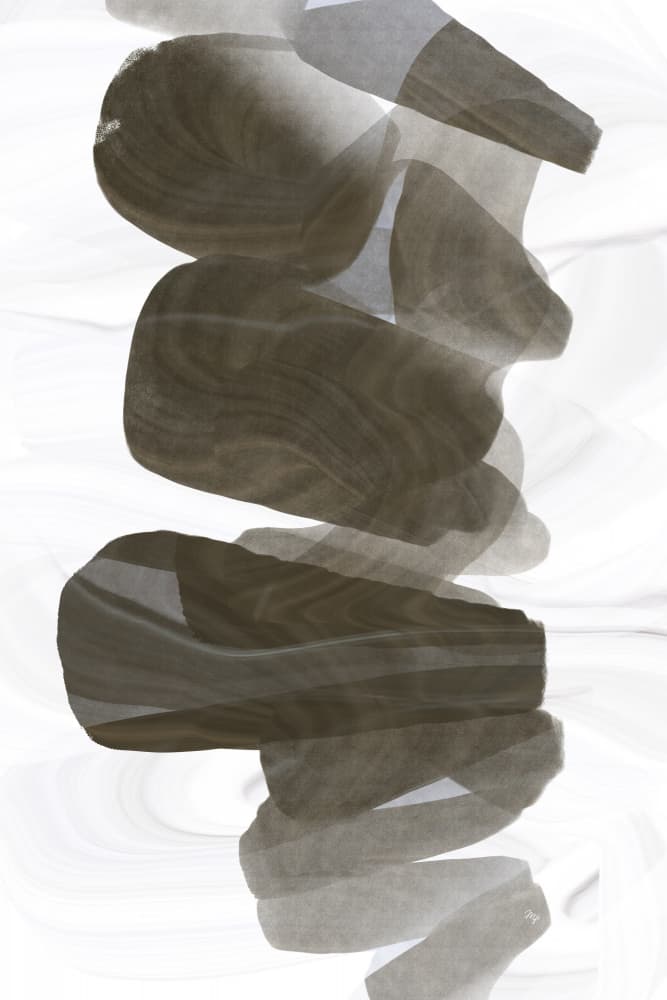 Fluid Abstract Shapes by Martina — canvas wall art