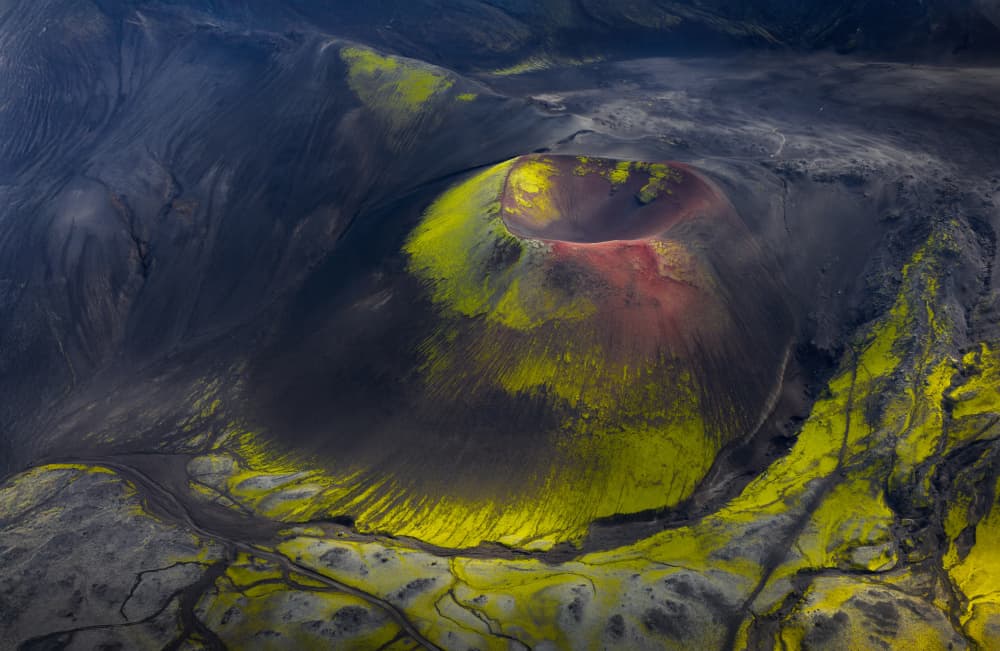 Vivid Volcanic Earth by Yun Gong — canvas wall art