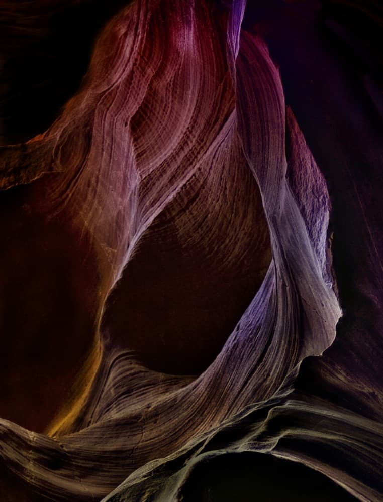 Colorful Slot Canyon by Yvette Depaepe — canvas wall art
