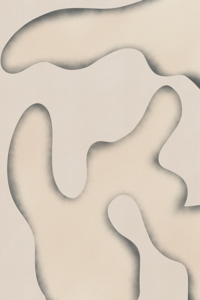 Soft Fluid Forms by Little Dean — canvas wall art