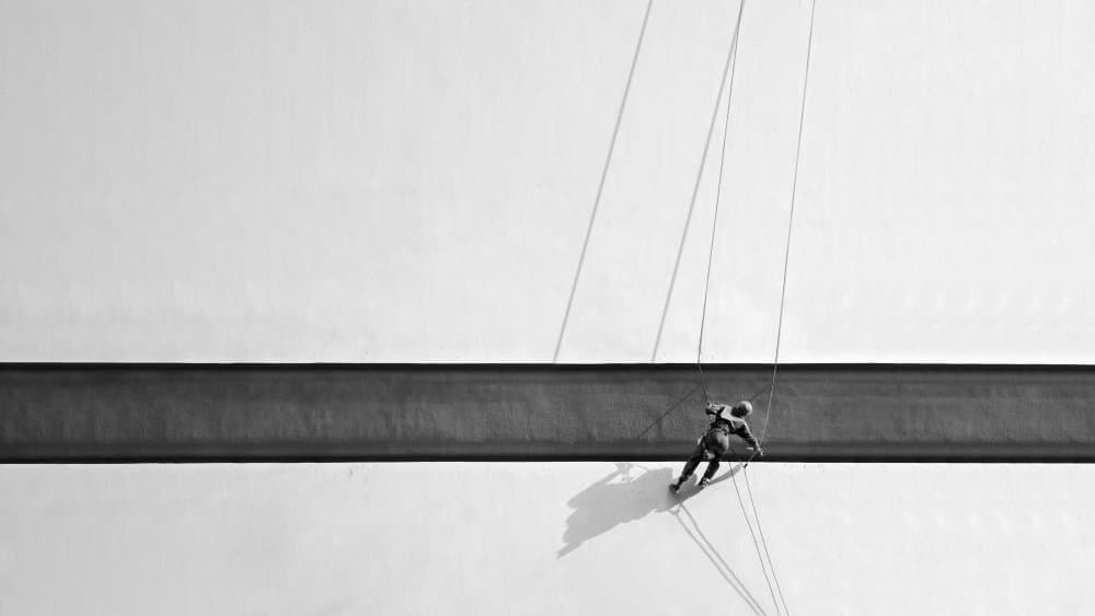 Urban Wall Worker by Sara Goli — canvas wall art