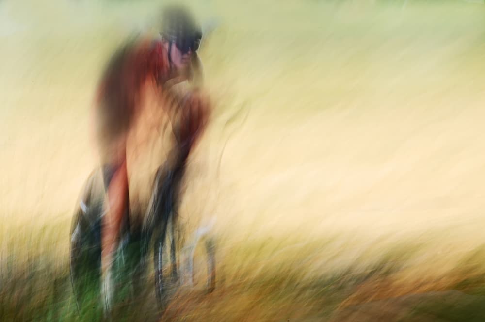 Motion Blur Cyclist by Lou Urlings — canvas wall art