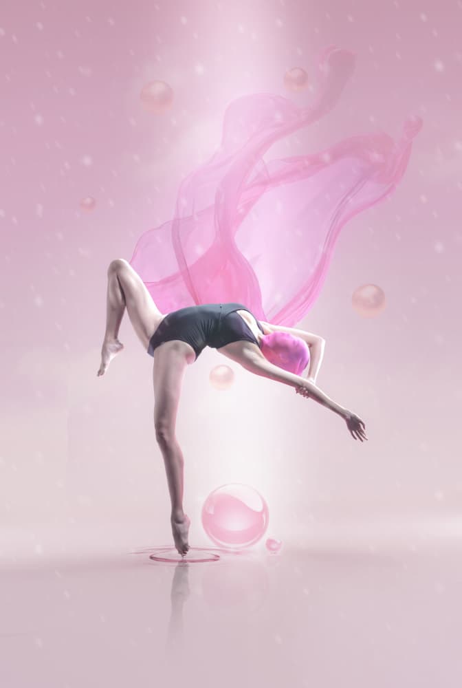 Pink Ethereal Dancer by Ajar Setiadi — canvas wall art