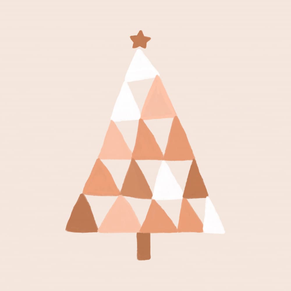 Geometric Christmas Tree by Orara Studio — canvas wall art