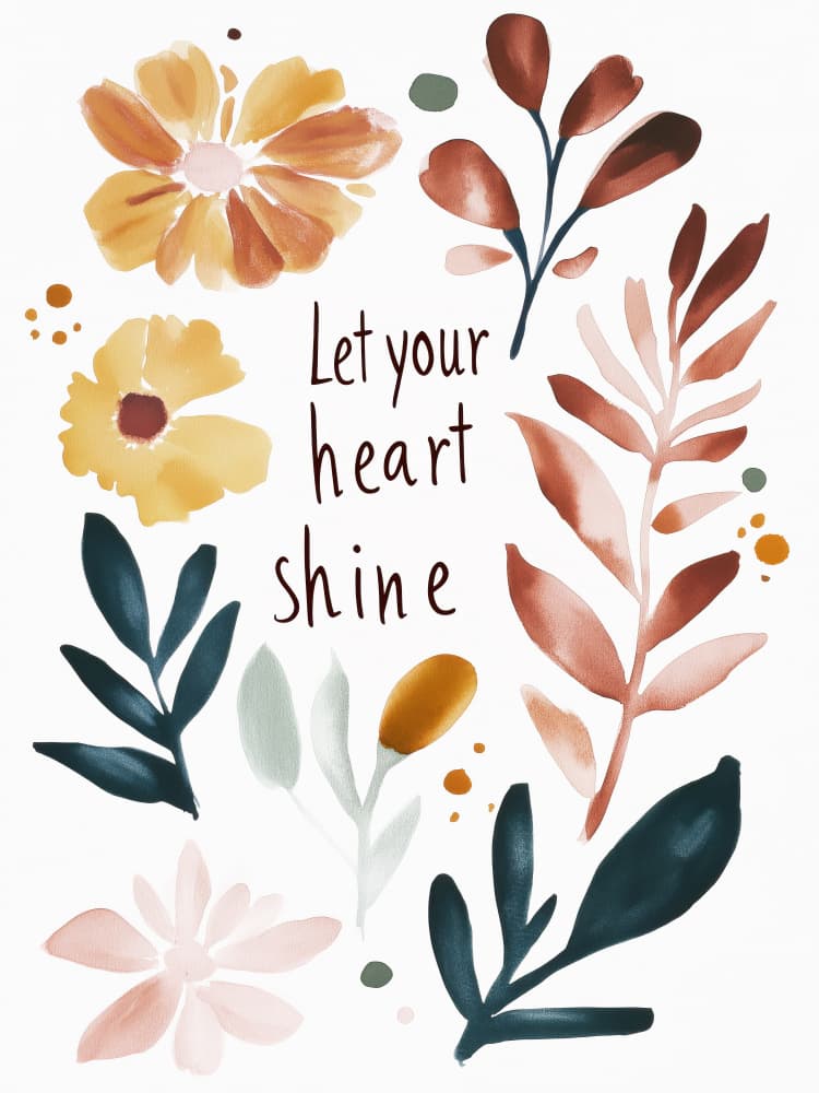 Blooming Heart by Treechild — canvas wall art