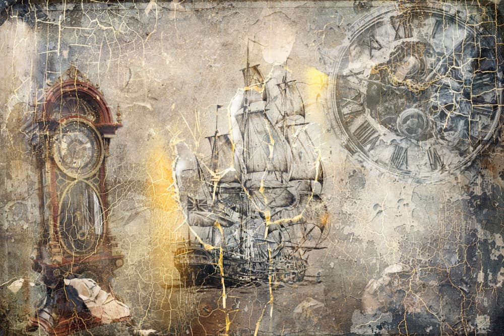 Nautical Time Journey by Rafal Kulik — canvas wall art