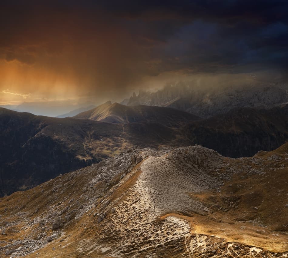 Dramatic Mountain Vista by Nicolas Schumacher — canvas wall art