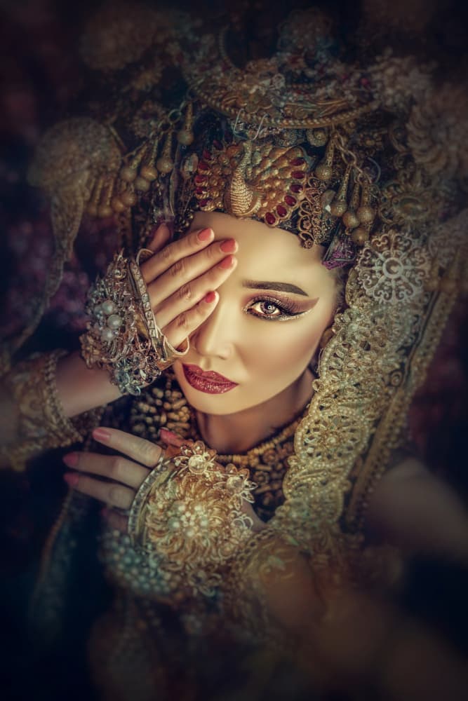 Ornate Golden Beauty by Ajar Setiadi — canvas wall art