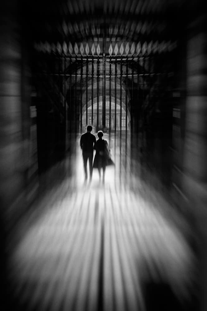 Couple's Mysterious Path by Eric Drigny — canvas wall art