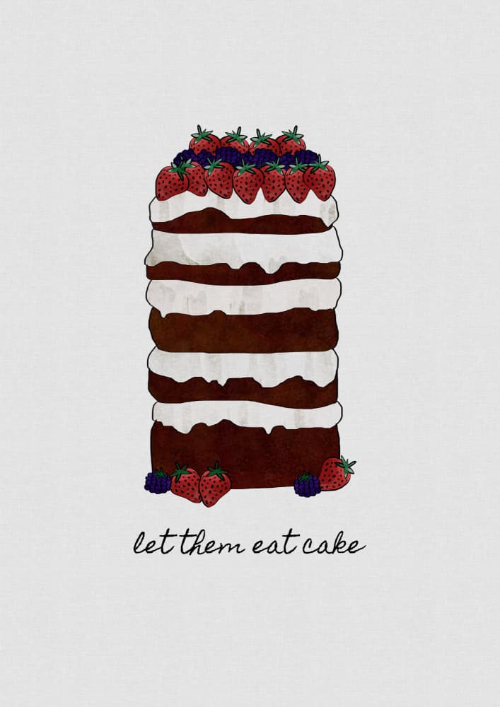 Let Them Eat Cake by Orara Studio — canvas wall art