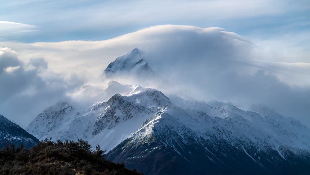Dramatic Mountain Clouds by Hua Zhu — canvas wall art