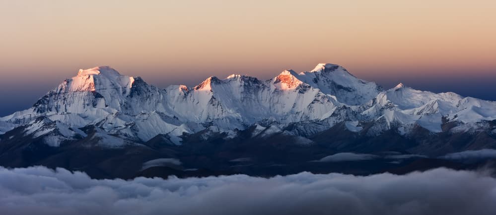 Golden Alpine Peaks by Milan Riha — canvas wall art