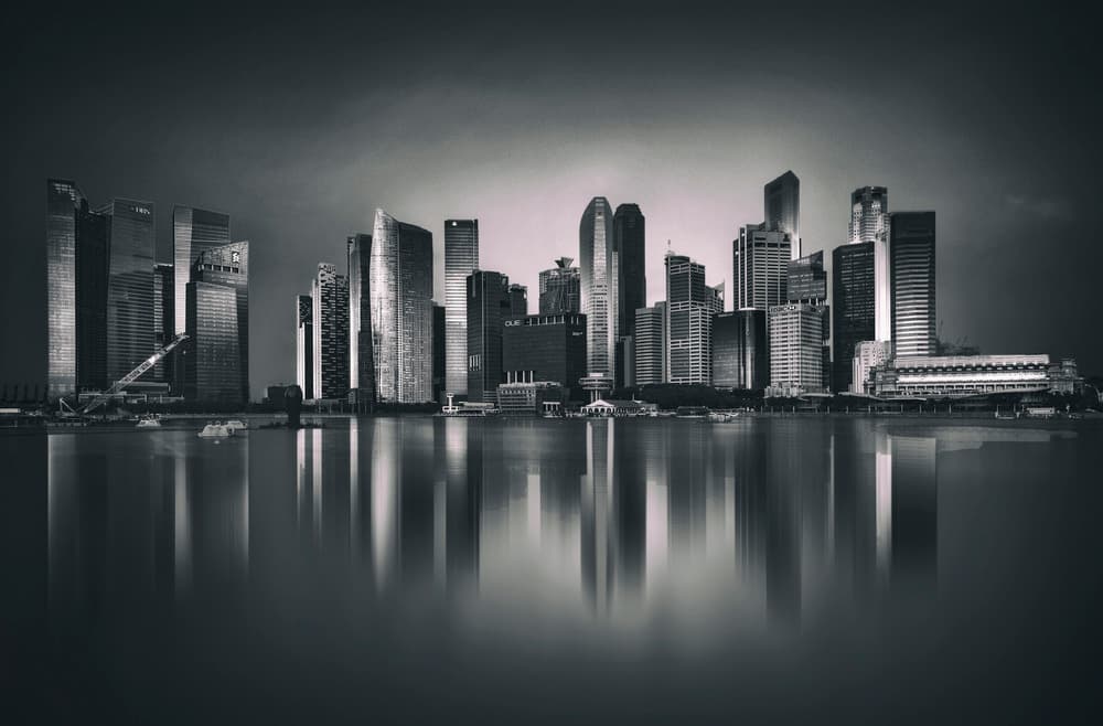 Dramatic City Reflections by Ahmed Thabet — canvas wall art