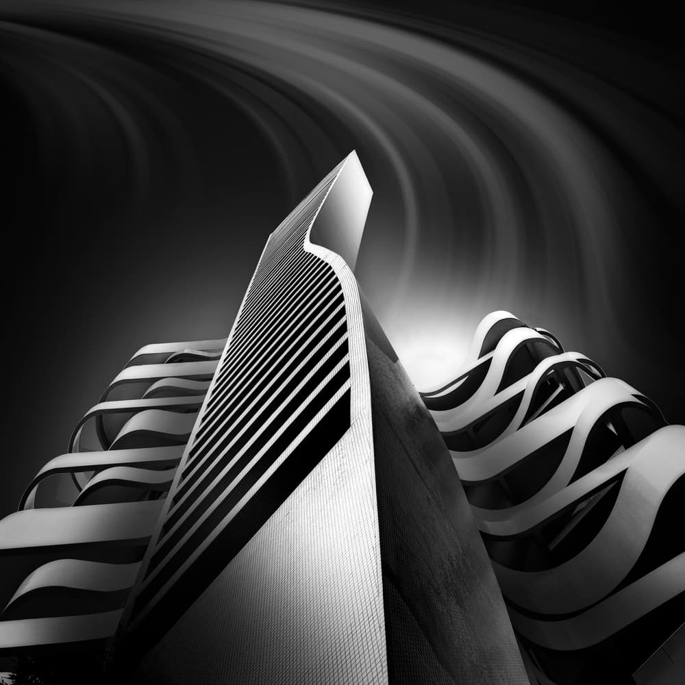 Modern Architectural Curves by Dani Otero Sobrino — canvas wall art