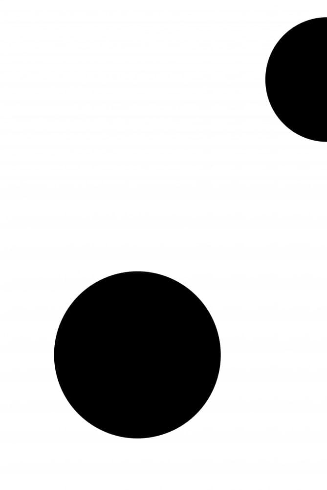 Minimal Black Dots by Oju Design — canvas wall art