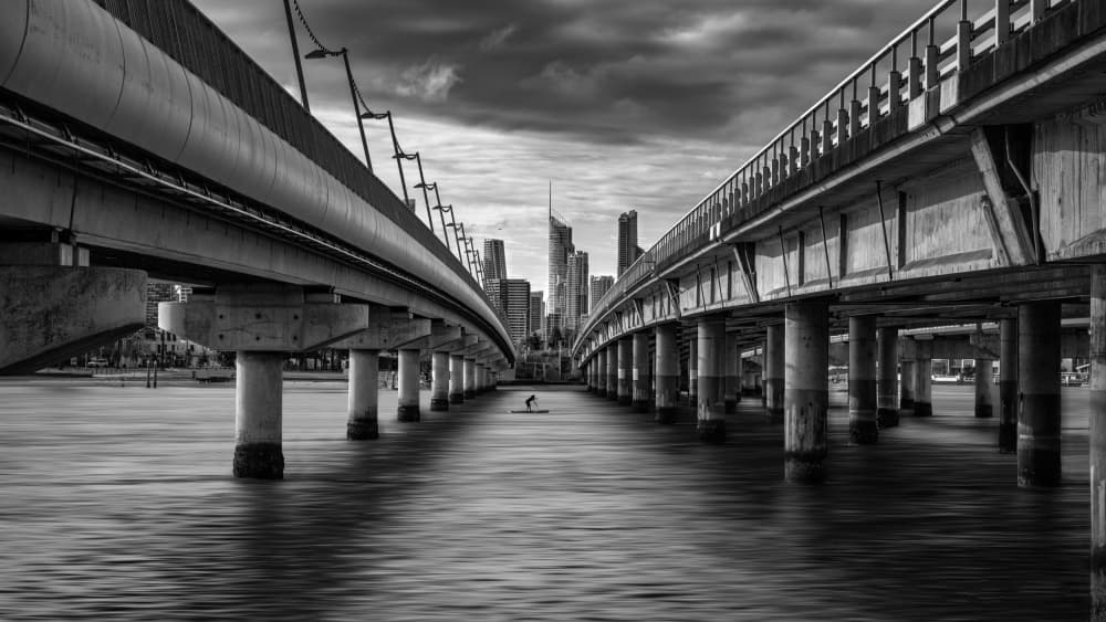 Between City Bridges by Emanuel Papamanolis — canvas wall art