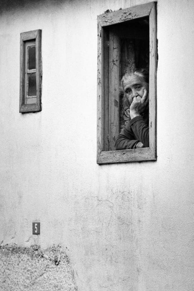 Pensive Woman at Window by Eduardo Perez Sanchez — canvas wall art