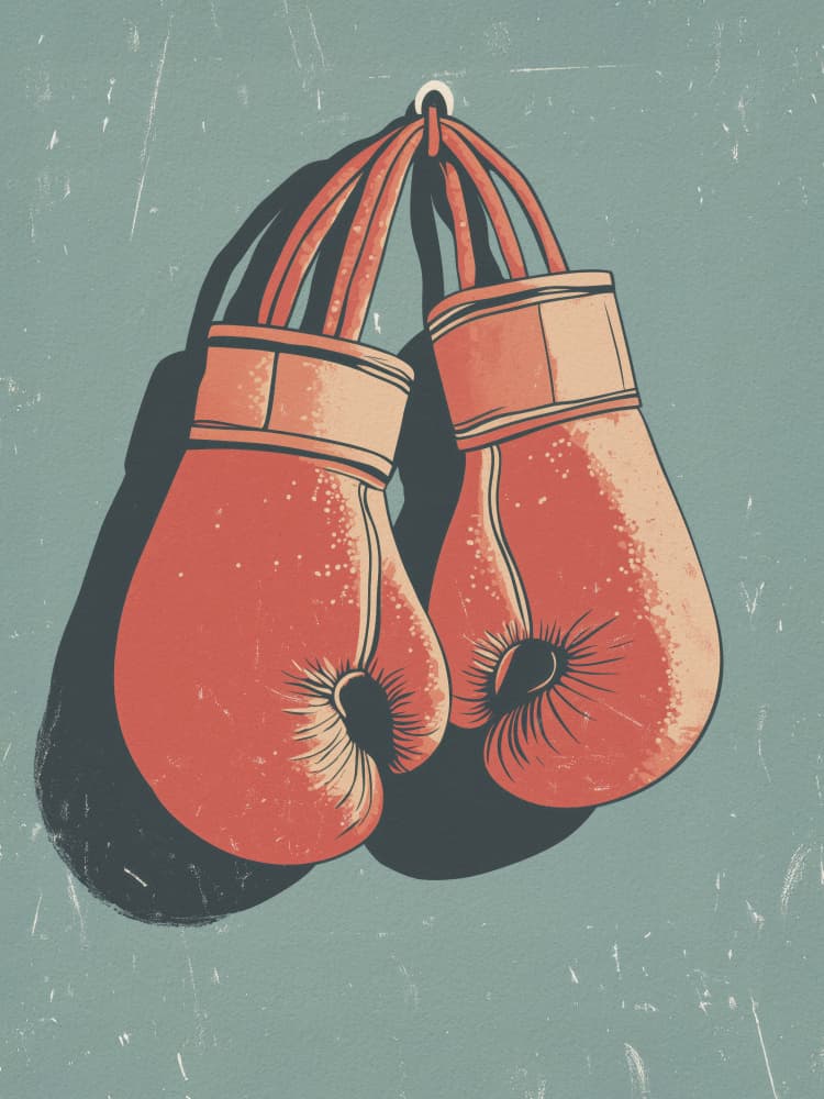 Vintage Boxing Gloves by Andreas Magnusson — canvas wall art
