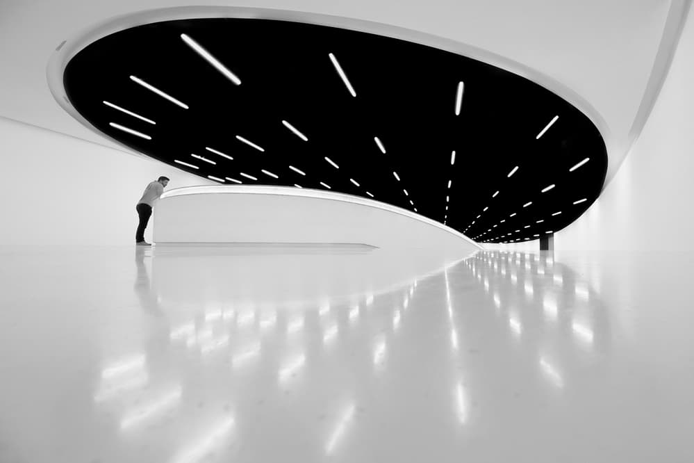 Modern Architectural Reflection by Luis Sarmento — canvas wall art