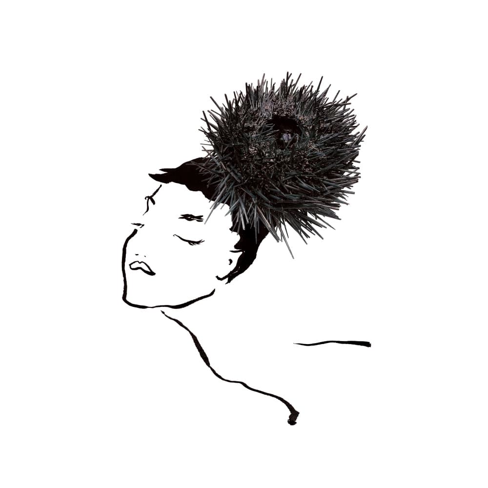 Elegant Urchin Woman by Gretchen Roehrs — canvas wall art