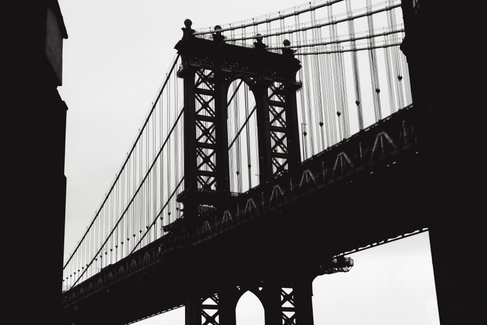 Manhattan Bridge by Rikard Martin — canvas wall art