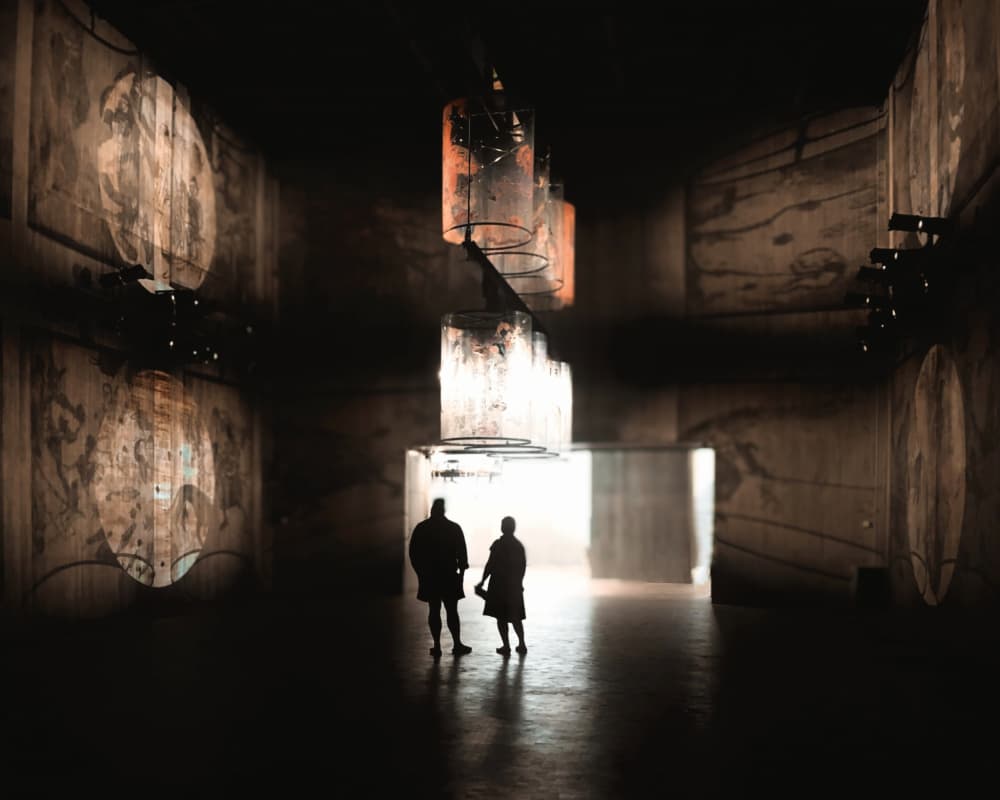 Silhouettes In Dramatic Light by Lammakmak — canvas wall art