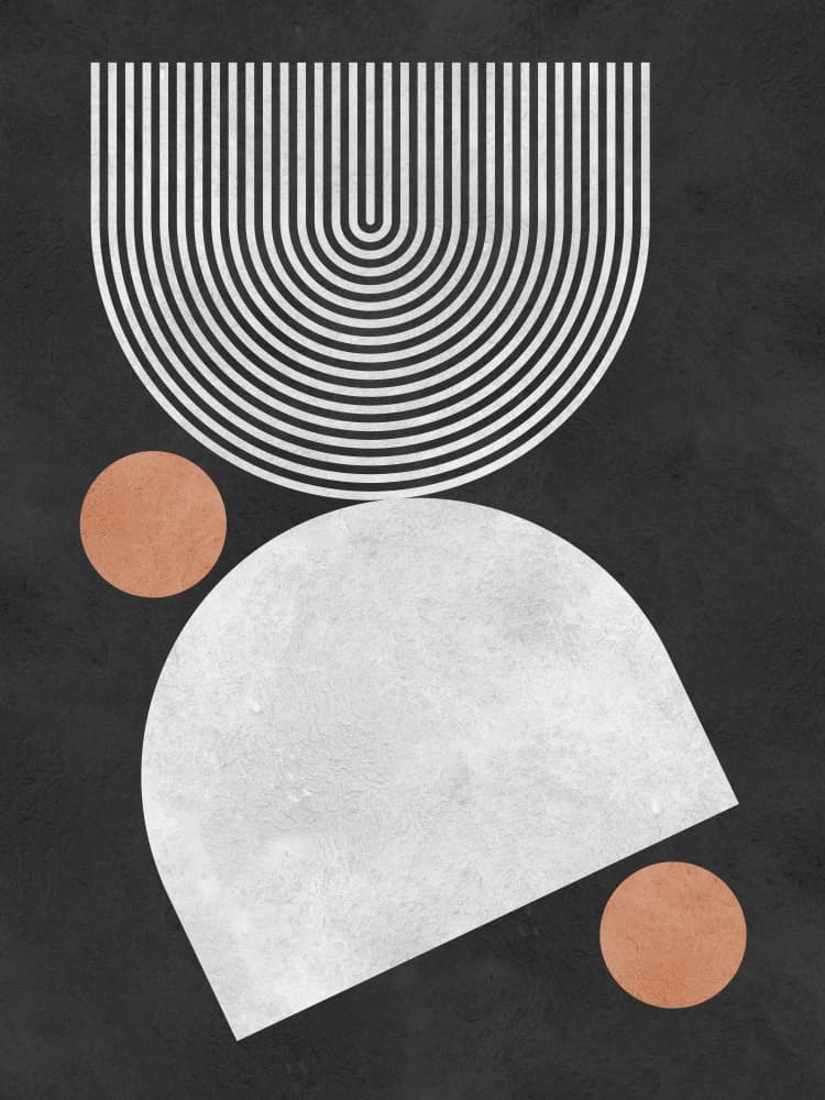Modern Geometric Balance by Vitor Costa — canvas wall art
