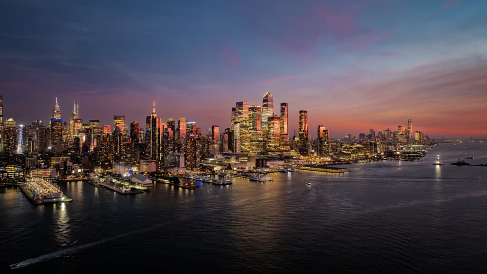 Vibrant City Dusk by Wei (David) Dai — canvas wall art