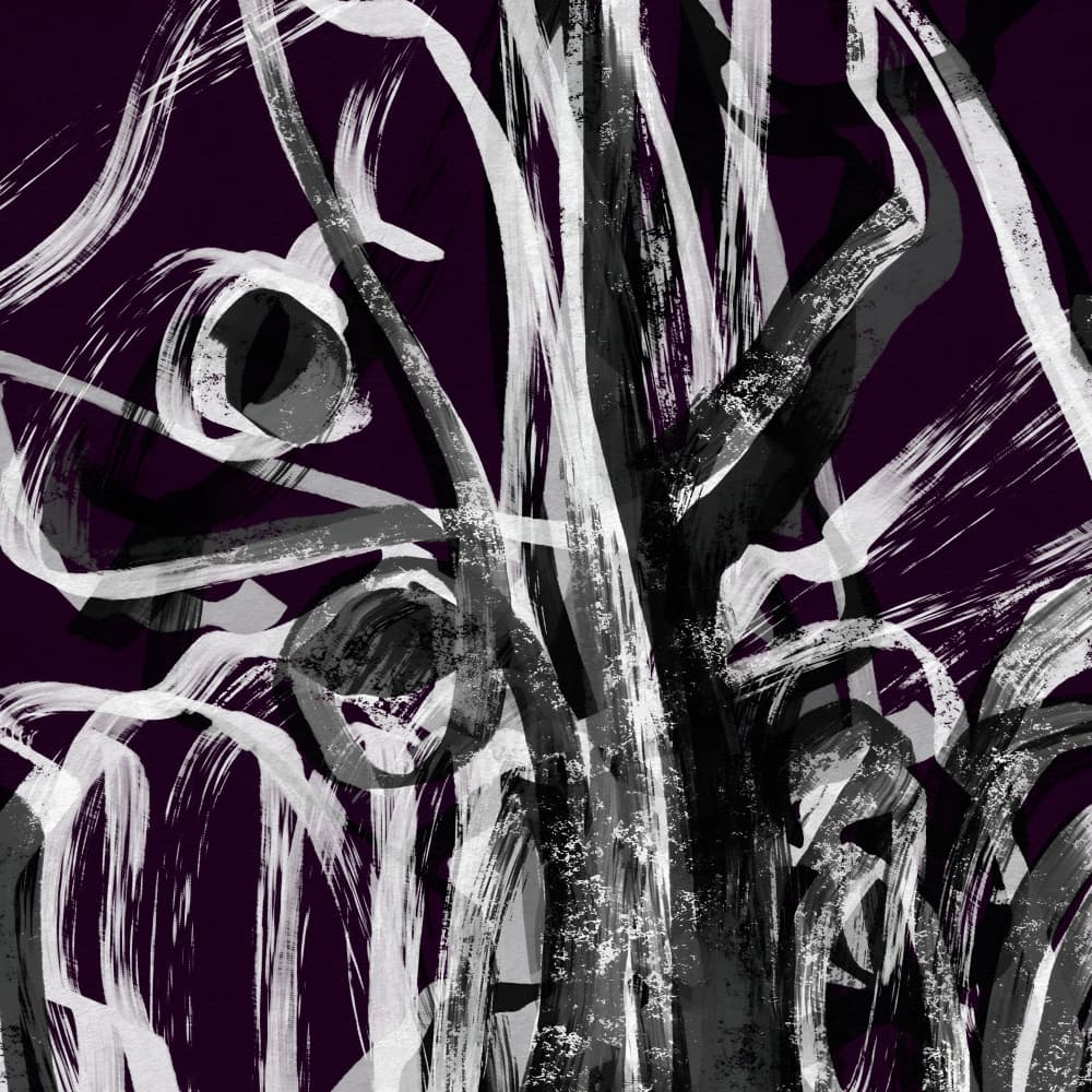 Dark Expressive Forms by Josie George — canvas wall art