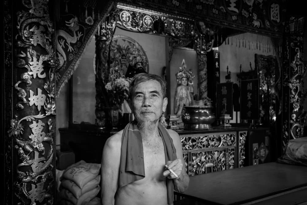 Peaceful Temple Elder by Heike Wolters-Wrase — canvas wall art