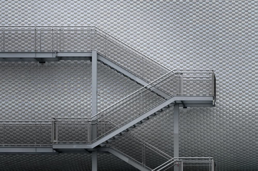 Sleek Architectural Stairs by Alfonso Novillo — canvas wall art