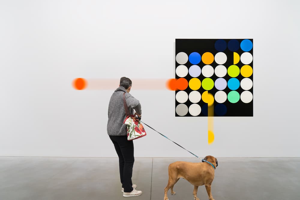 Art Gallery Dog Walk by Luc Vangindertael (laGrange) — canvas wall art