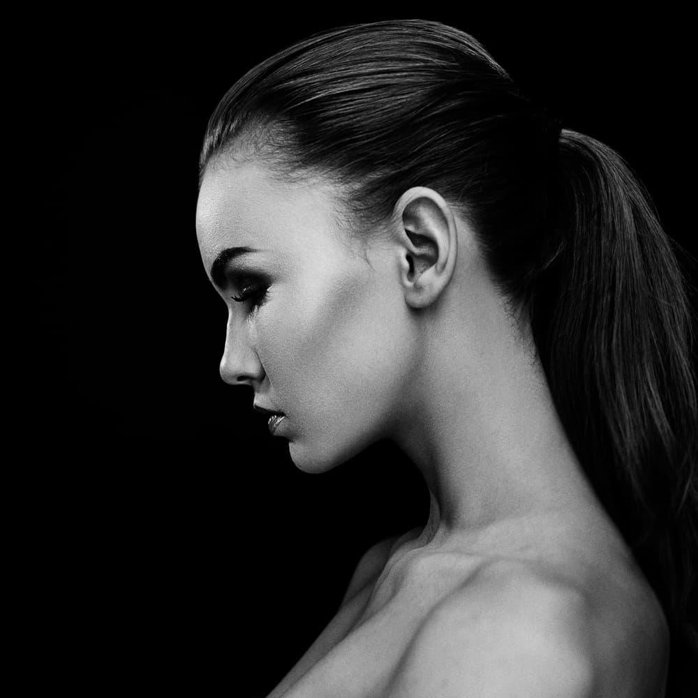 Silent Tear Profile by Martin Krystynek MQEP — canvas wall art